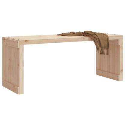 Gartenbank Ausziehbar 212,5x40,5x45 cm Massivholz Kiefer - Pazzar.ch