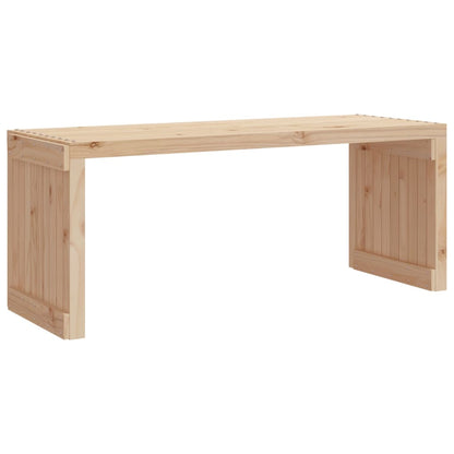Gartenbank Ausziehbar 212,5x40,5x45 cm Massivholz Kiefer - Pazzar.ch