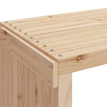 Gartenbank Ausziehbar 212,5x40,5x45 cm Massivholz Kiefer - Pazzar.ch