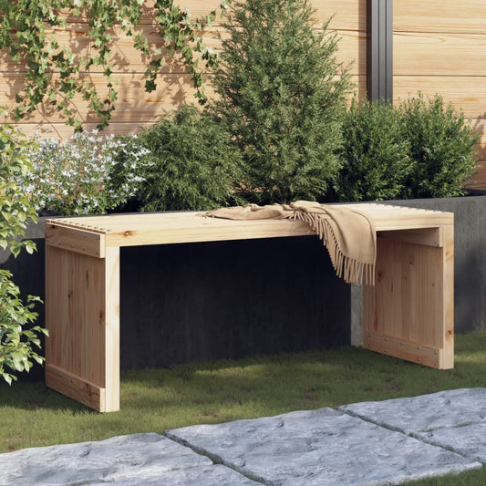 Gartenbank Ausziehbar 212,5x40,5x45 cm Massivholz Kiefer - Pazzar.ch