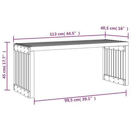 Gartenbank Ausziehbar 212,5x40,5x45cm Imprägniertes Kiefernholz - Pazzar.ch
