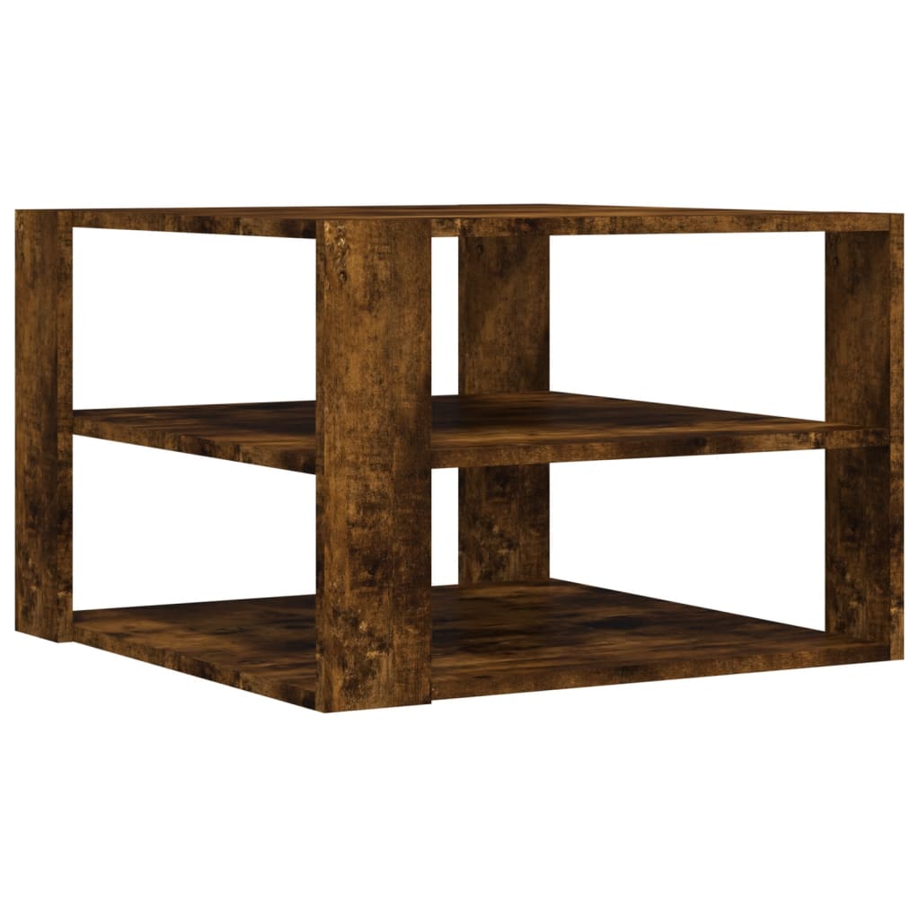 Couchtisch Räuchereiche 59,5x59,5x40 cm Holzwerkstoff - Pazzar.ch