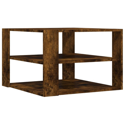 Couchtisch Räuchereiche 59,5x59,5x40 cm Holzwerkstoff - Pazzar.ch