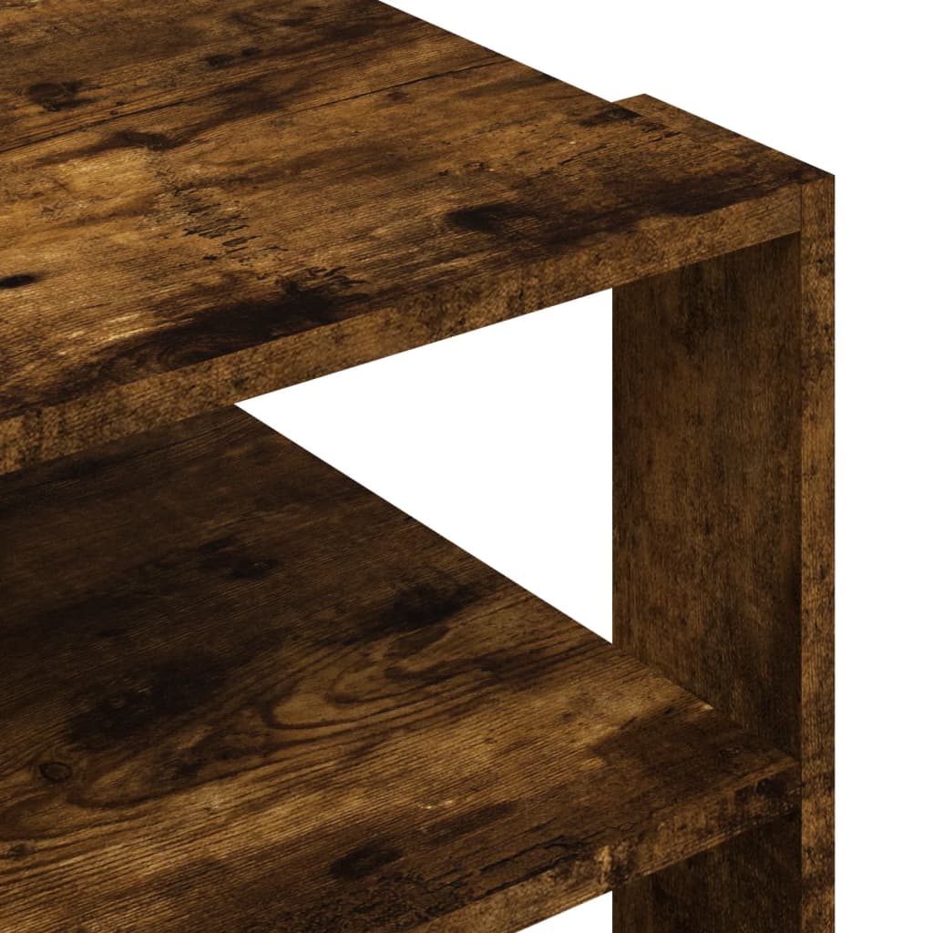 Couchtisch Räuchereiche 59,5x59,5x40 cm Holzwerkstoff - Pazzar.ch