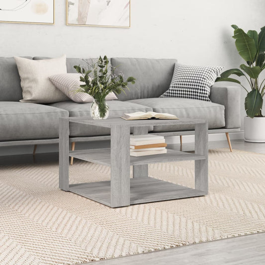 Couchtisch Grau Sonoma 59,5x59,5x40 cm Holzwerkstoff - Pazzar.ch