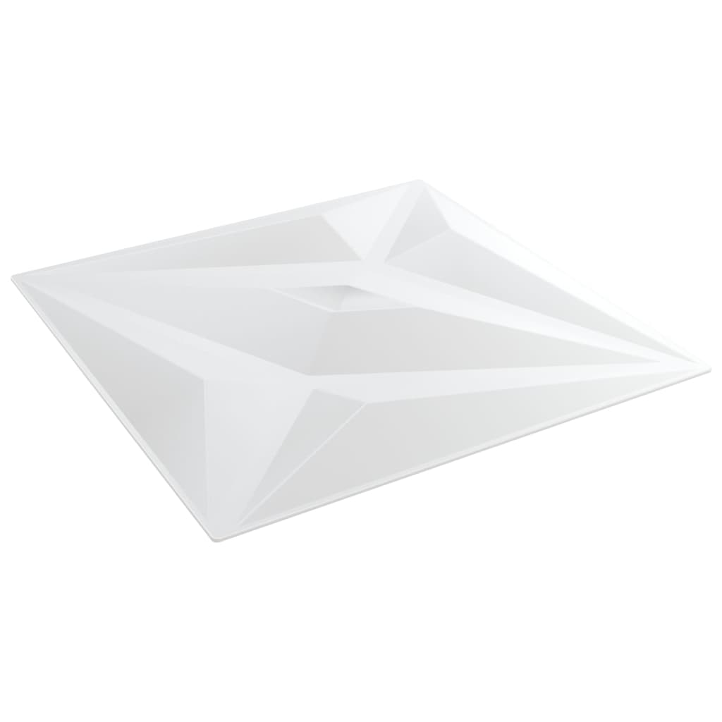 Wandpaneele 12 Stk. Weiß 50x50 cm EPS 3 m² Stern - Pazzar.ch