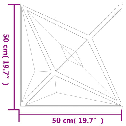 Wandpaneele 24 Stk. Weiß 50x50 cm EPS 6 m² Stern - Pazzar.ch