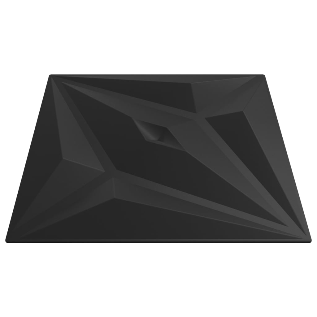 Wandpaneele 12 Stk. Schwarz 50x50 cm EPS 3 m² Stern - Pazzar.ch