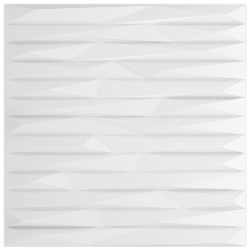 Wandpaneele 48 Stk. Weiß 50x50 cm XPS 12 m² Stein