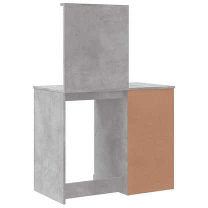 Schminktisch mit LED-Leuchten Betongrau 90x42x132,5 cm - Pazzar.ch
