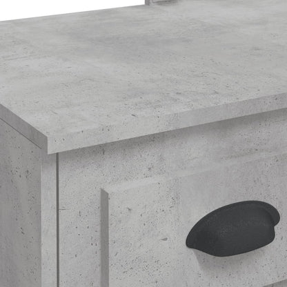 Schminktisch mit LED-Leuchten Betongrau 90x42x132,5 cm - Pazzar.ch