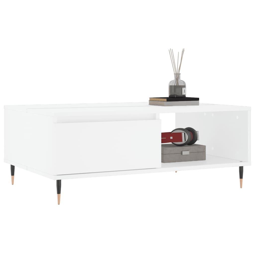 Couchtisch Weiß 90x60x35 cm Holzwerkstoff - Pazzar.ch