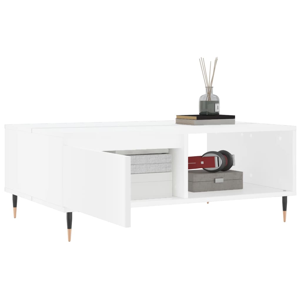 Couchtisch Weiß 90x60x35 cm Holzwerkstoff - Pazzar.ch