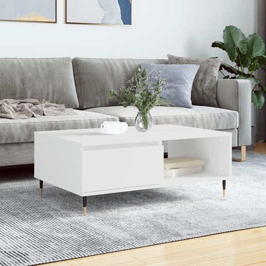 Couchtisch Weiß 90x60x35 cm Holzwerkstoff - Pazzar.ch