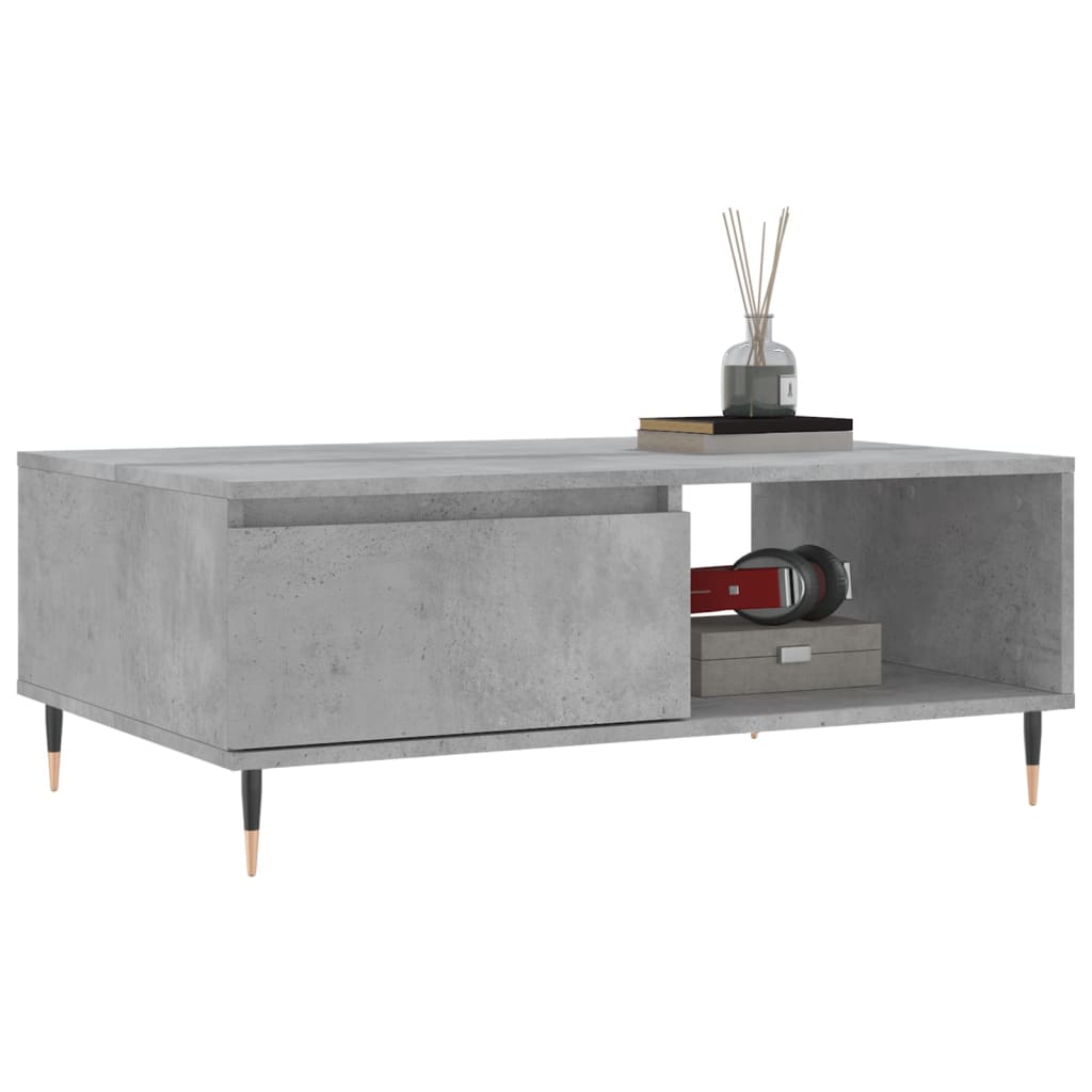Couchtisch Betongrau 90x60x35 cm Holzwerkstoff - Pazzar.ch