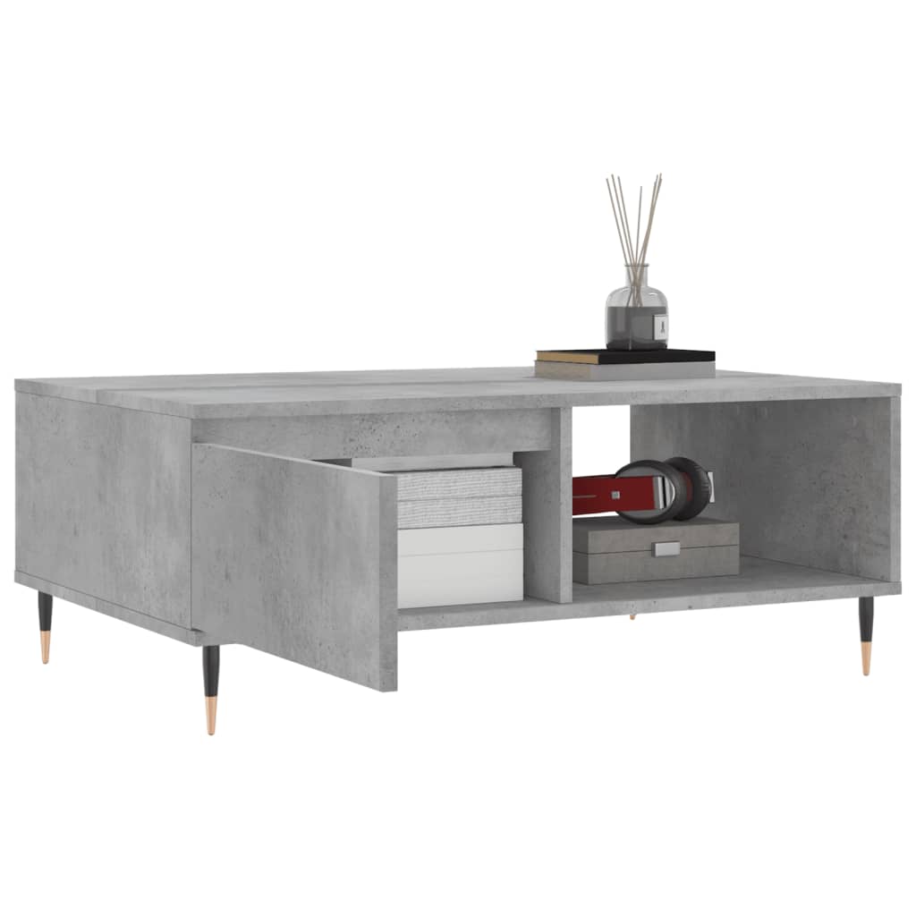 Couchtisch Betongrau 90x60x35 cm Holzwerkstoff - Pazzar.ch
