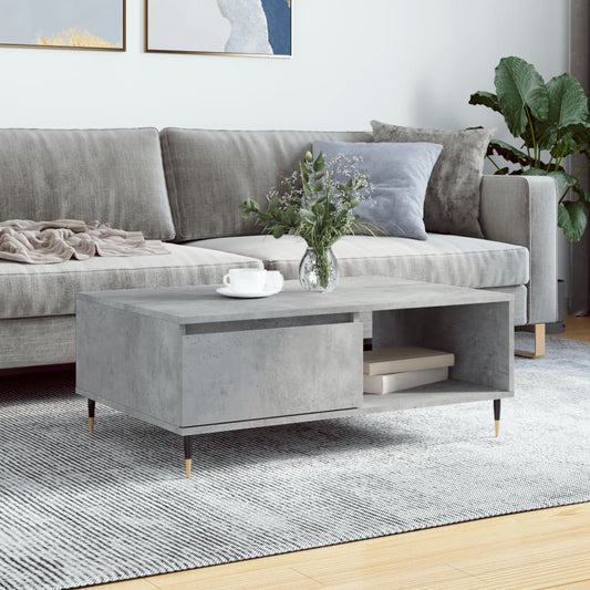 Couchtisch Betongrau 90x60x35 cm Holzwerkstoff - Pazzar.ch