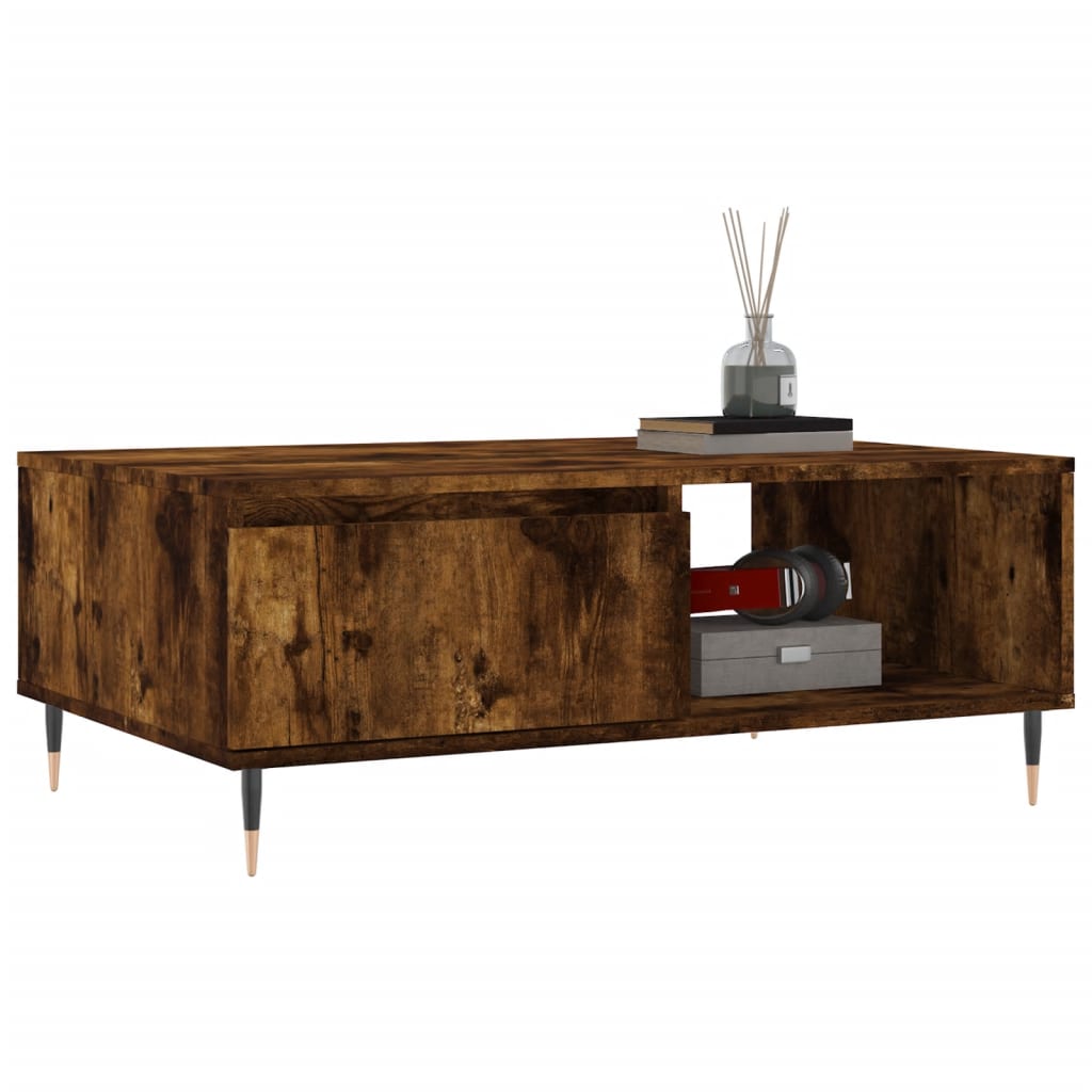 Couchtisch Räuchereiche 90x60x35 cm Holzwerkstoff - Pazzar.ch