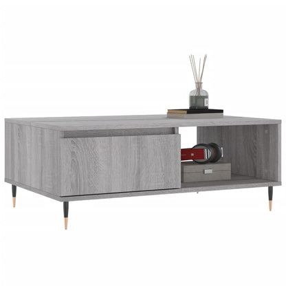 Couchtisch Grau Sonoma 90x60x35 cm Holzwerkstoff - Pazzar.ch