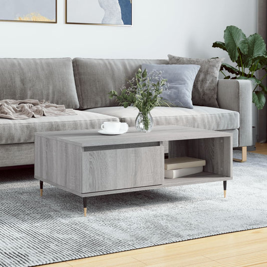 Couchtisch Grau Sonoma 90x60x35 cm Holzwerkstoff - Pazzar.ch