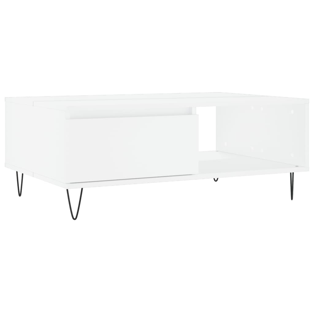 Couchtisch Weiß 90x60x35 cm Holzwerkstoff - Pazzar.ch