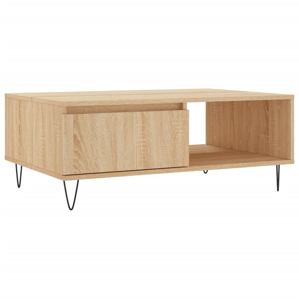 Couchtisch Sonoma-Eiche 90x60x35 cm Holzwerkstoff - Pazzar.ch