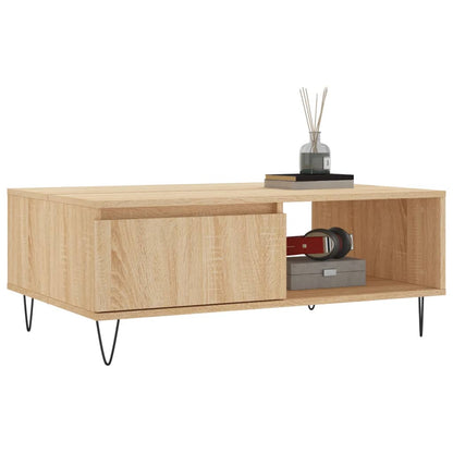 Couchtisch Sonoma-Eiche 90x60x35 cm Holzwerkstoff - Pazzar.ch