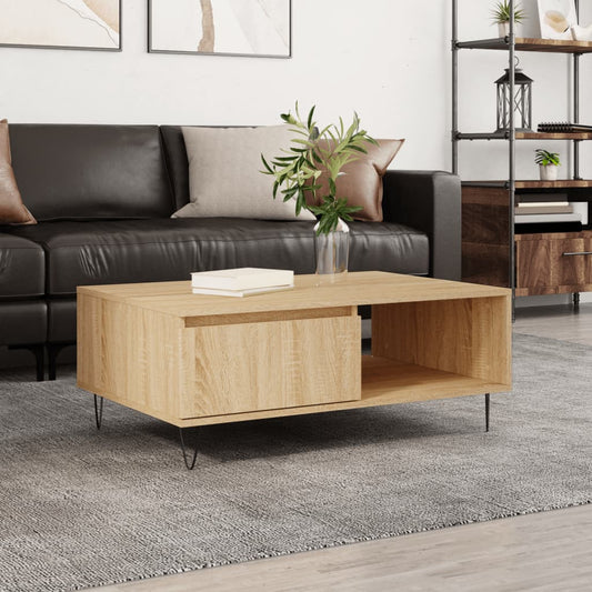 Couchtisch Sonoma-Eiche 90x60x35 cm Holzwerkstoff - Pazzar.ch