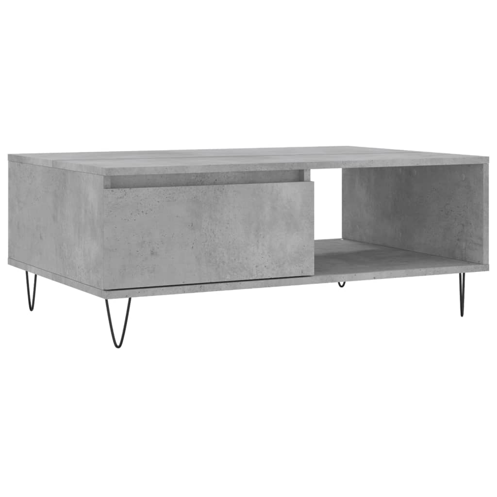 Couchtisch Betongrau 90x60x35 cm Holzwerkstoff - Pazzar.ch