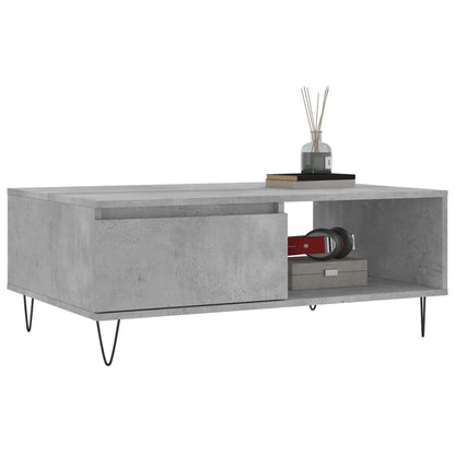Couchtisch Betongrau 90x60x35 cm Holzwerkstoff - Pazzar.ch