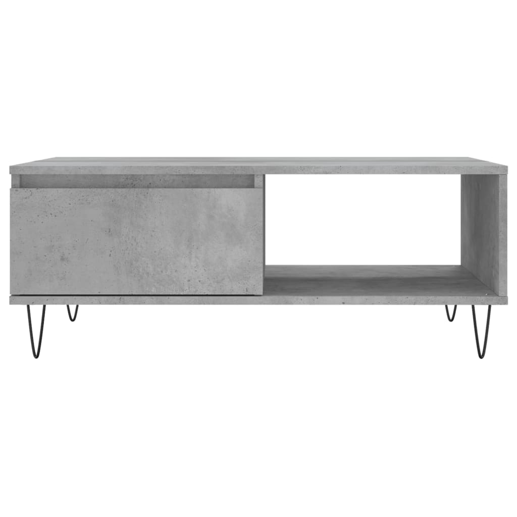 Couchtisch Betongrau 90x60x35 cm Holzwerkstoff - Pazzar.ch