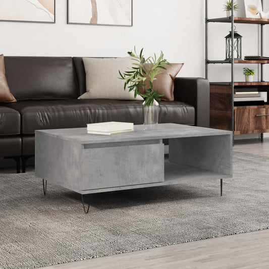 Couchtisch Betongrau 90x60x35 cm Holzwerkstoff - Pazzar.ch