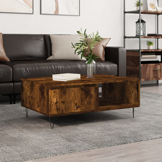 Couchtisch Räuchereiche 90x60x35 cm Holzwerkstoff - Pazzar.ch