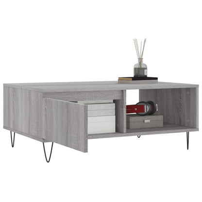 Couchtisch Grau Sonoma 90x60x35 cm Holzwerkstoff - Pazzar.ch