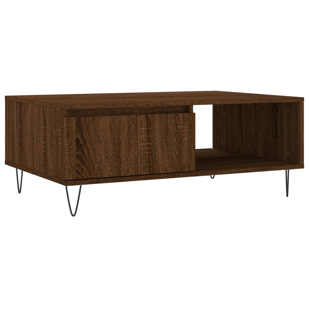 Couchtisch Braun Eichen-Optik 90x60x35 cm Holzwerkstoff - Pazzar.ch
