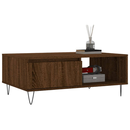 Couchtisch Braun Eichen-Optik 90x60x35 cm Holzwerkstoff - Pazzar.ch