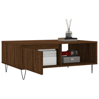 Couchtisch Braun Eichen-Optik 90x60x35 cm Holzwerkstoff - Pazzar.ch