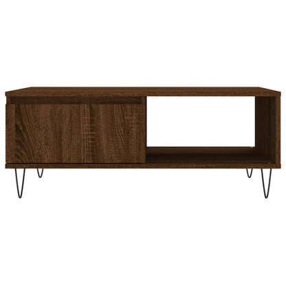 Couchtisch Braun Eichen-Optik 90x60x35 cm Holzwerkstoff - Pazzar.ch