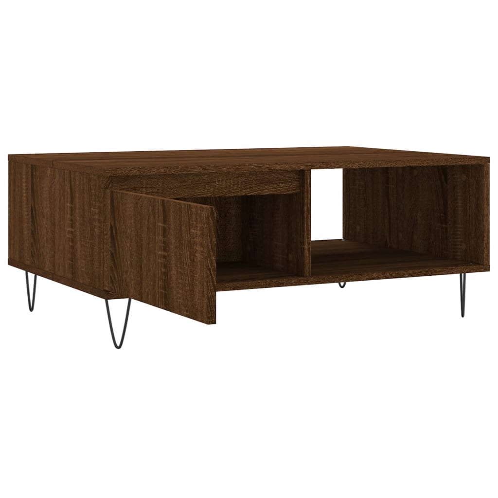Couchtisch Braun Eichen-Optik 90x60x35 cm Holzwerkstoff - Pazzar.ch