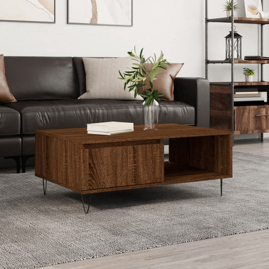 Couchtisch Braun Eichen-Optik 90x60x35 cm Holzwerkstoff - Pazzar.ch