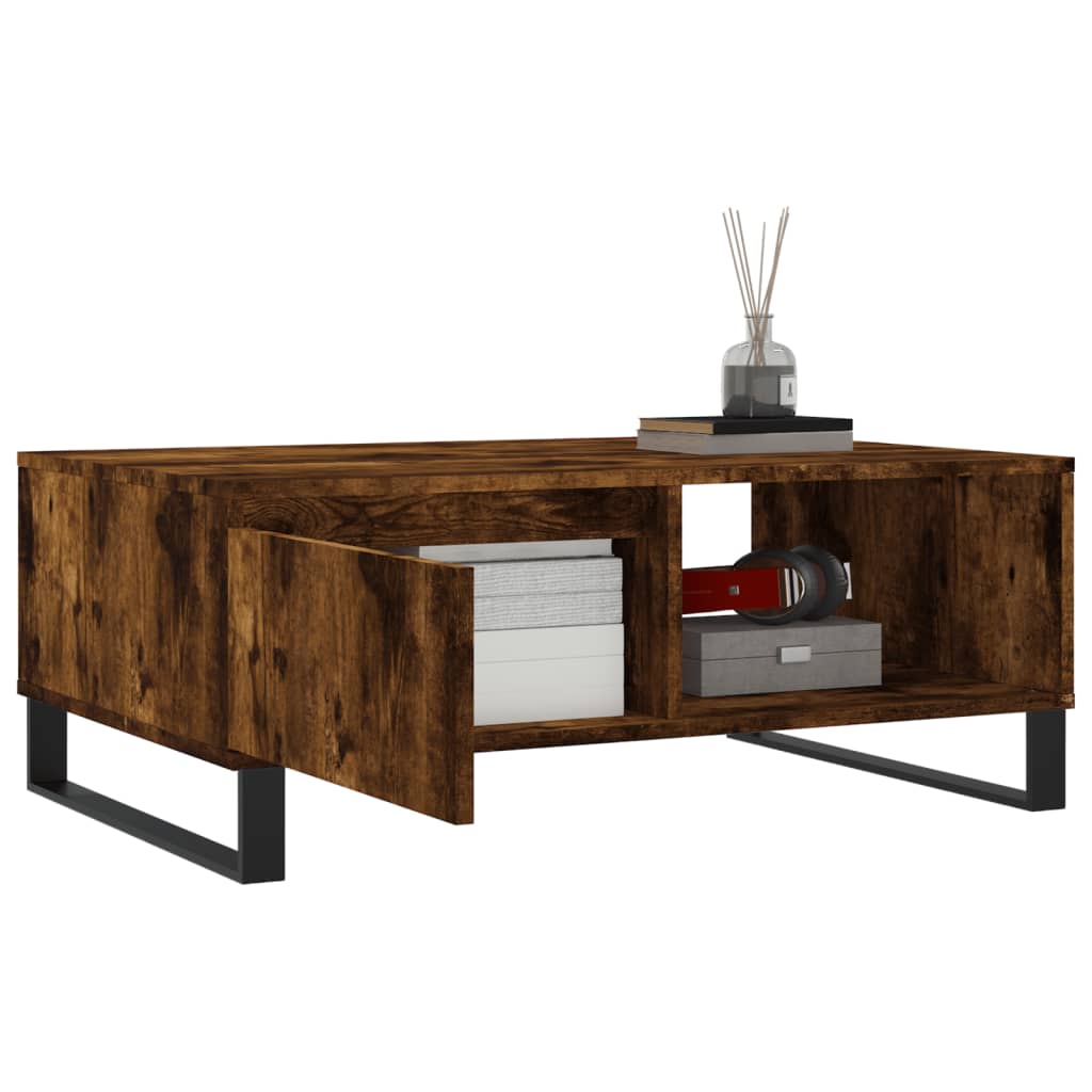 Couchtisch Räuchereiche 90x60x35 cm Holzwerkstoff - Pazzar.ch
