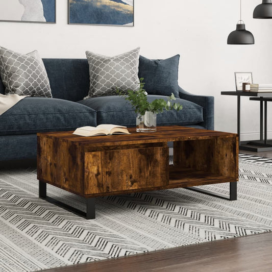 Couchtisch Räuchereiche 90x60x35 cm Holzwerkstoff - Pazzar.ch