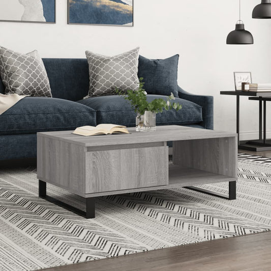 Couchtisch Grau Sonoma 90x60x35 cm Holzwerkstoff - Pazzar.ch