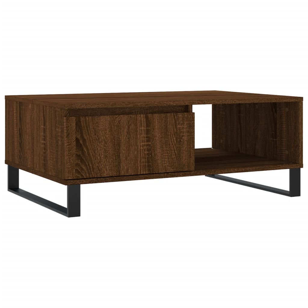 Couchtisch Braun Eichen-Optik 90x60x35 cm Holzwerkstoff - Pazzar.ch