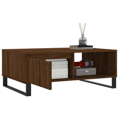 Couchtisch Braun Eichen-Optik 90x60x35 cm Holzwerkstoff - Pazzar.ch