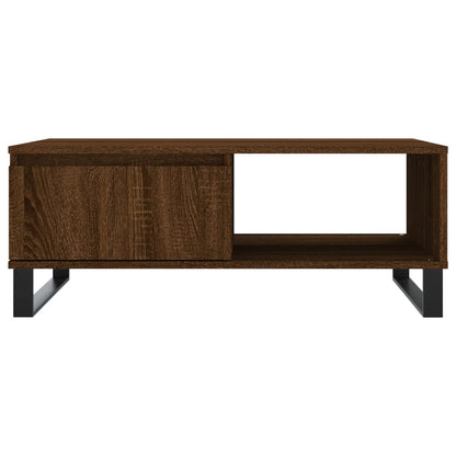 Couchtisch Braun Eichen-Optik 90x60x35 cm Holzwerkstoff - Pazzar.ch