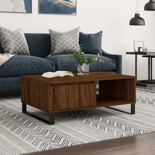 Couchtisch Braun Eichen-Optik 90x60x35 cm Holzwerkstoff - Pazzar.ch