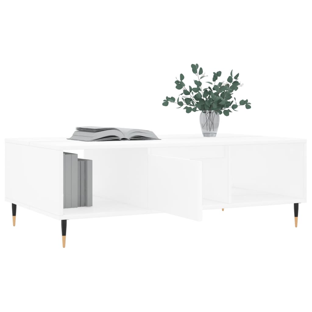 Couchtisch Weiß 104x60x35 cm Holzwerkstoff - Pazzar.ch