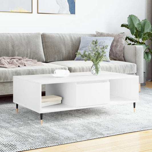 Couchtisch Weiß 104x60x35 cm Holzwerkstoff - Pazzar.ch