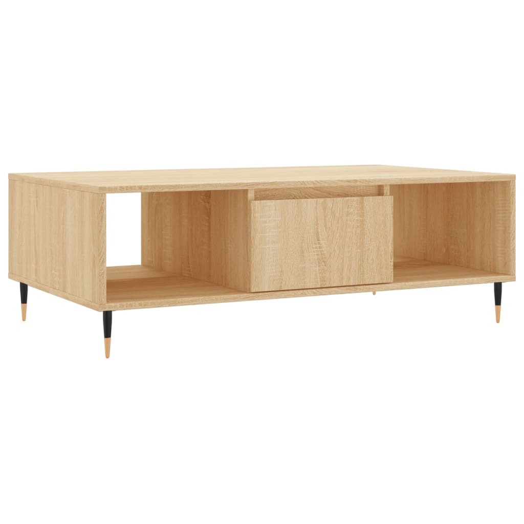 Couchtisch Sonoma-Eiche 104x60x35 cm Holzwerkstoff - Pazzar.ch